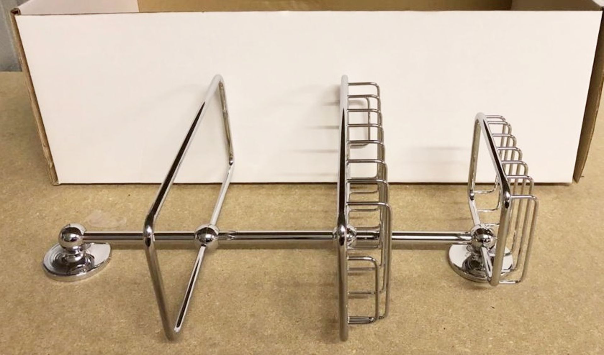 3 x Chrome Shower Tidy Shelves - New Boxed Stock - CL406 - Ref H000 - Location: Cheadle SK8