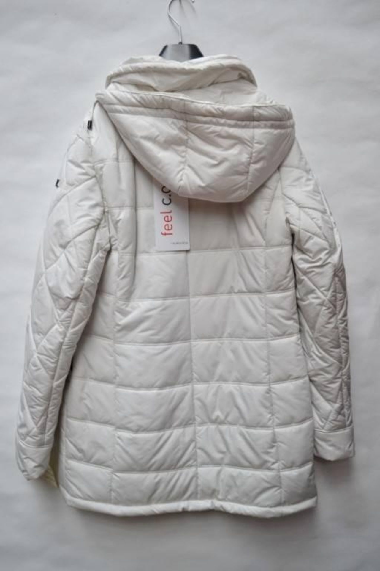 1 x Steilmann Feel KSTN C.o.v.e.r By Kirsten Womens Coat - Poly Down Filled Coat In Cream With Detac - Image 3 of 6