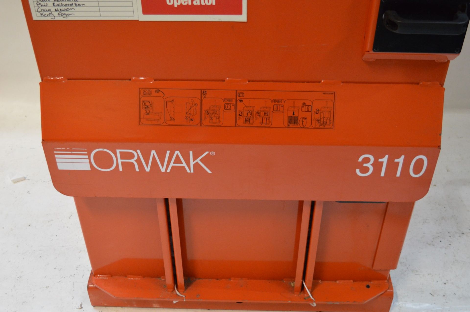 1 x Orwak 3110 Cardboard Waste Compactor Bailer - Reduce Your Waste Disposal Costs - CL282 - Keep - Image 12 of 13