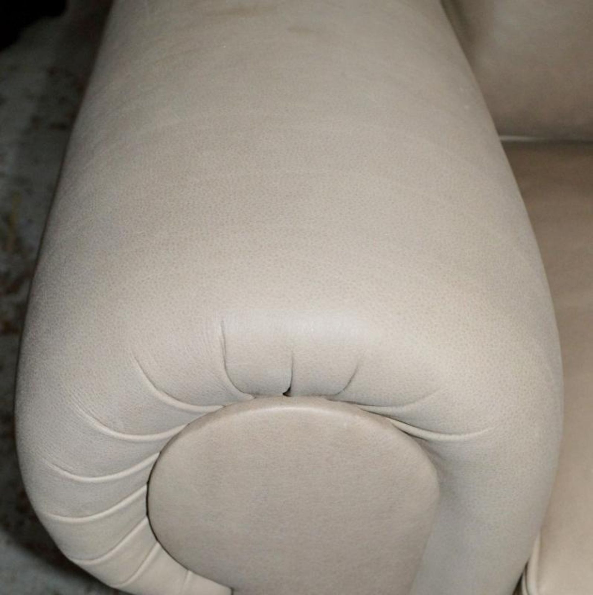 1 x ARTISTIC "Lauder Major" 3-Seater Sofa Upholstered In A Grey Leather - British Made Bespoke Piece - Image 2 of 4