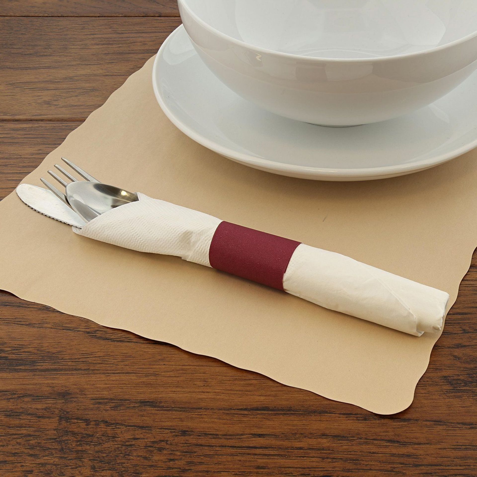 12,500 x Burgundy Royal Napkin Bands - Includes 5 x Boxes of 2,500 - Product Code RNB20MN - Brand