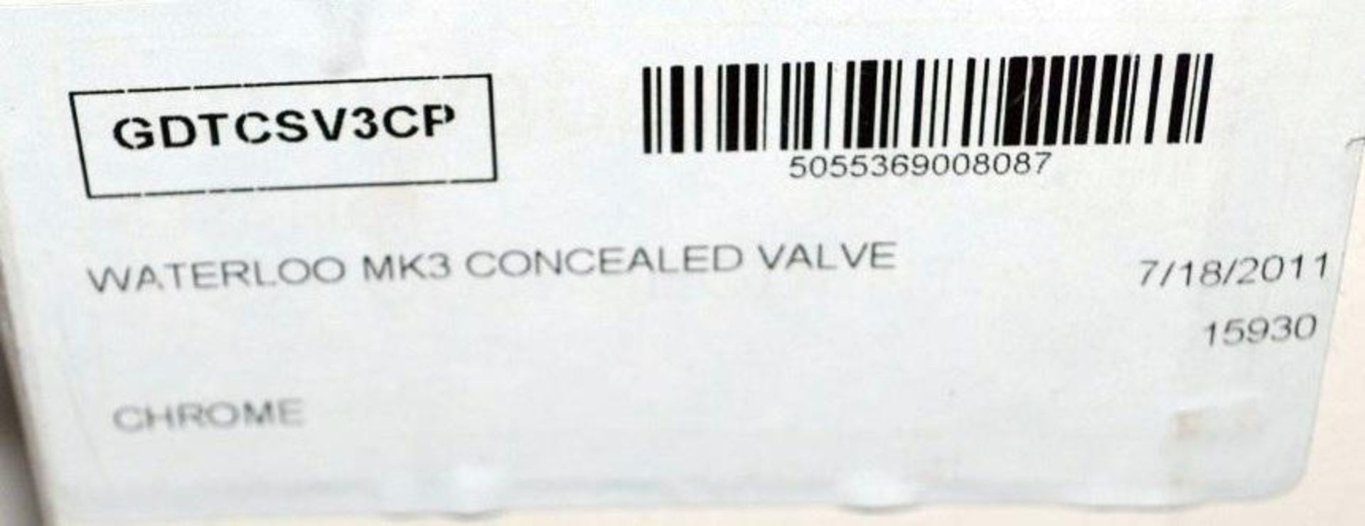 1 x Waterloo MK3 Concealed Shower Valve - Manufactured by Grange - New / Unused Boxed Stock, Supplie - Image 6 of 6