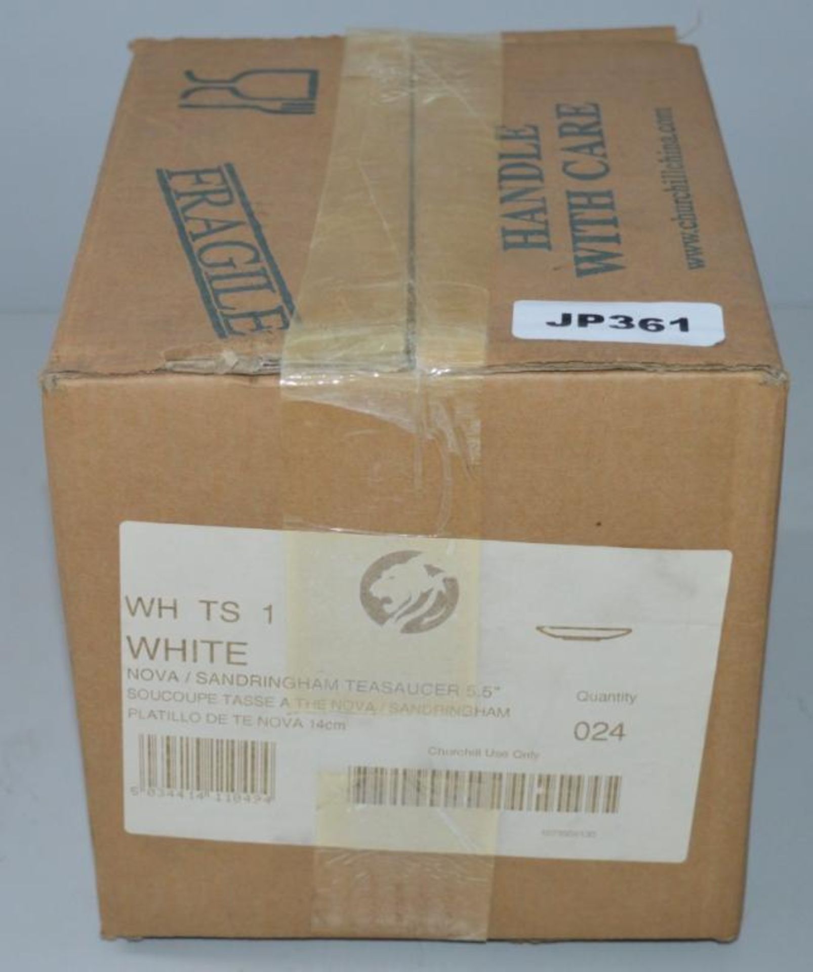 96 x Churchill Plain White Nova Tea Saucers 5.5" - New Boxed Stock - rrp £184 - CL232 - Ref JP361 - Image 2 of 4