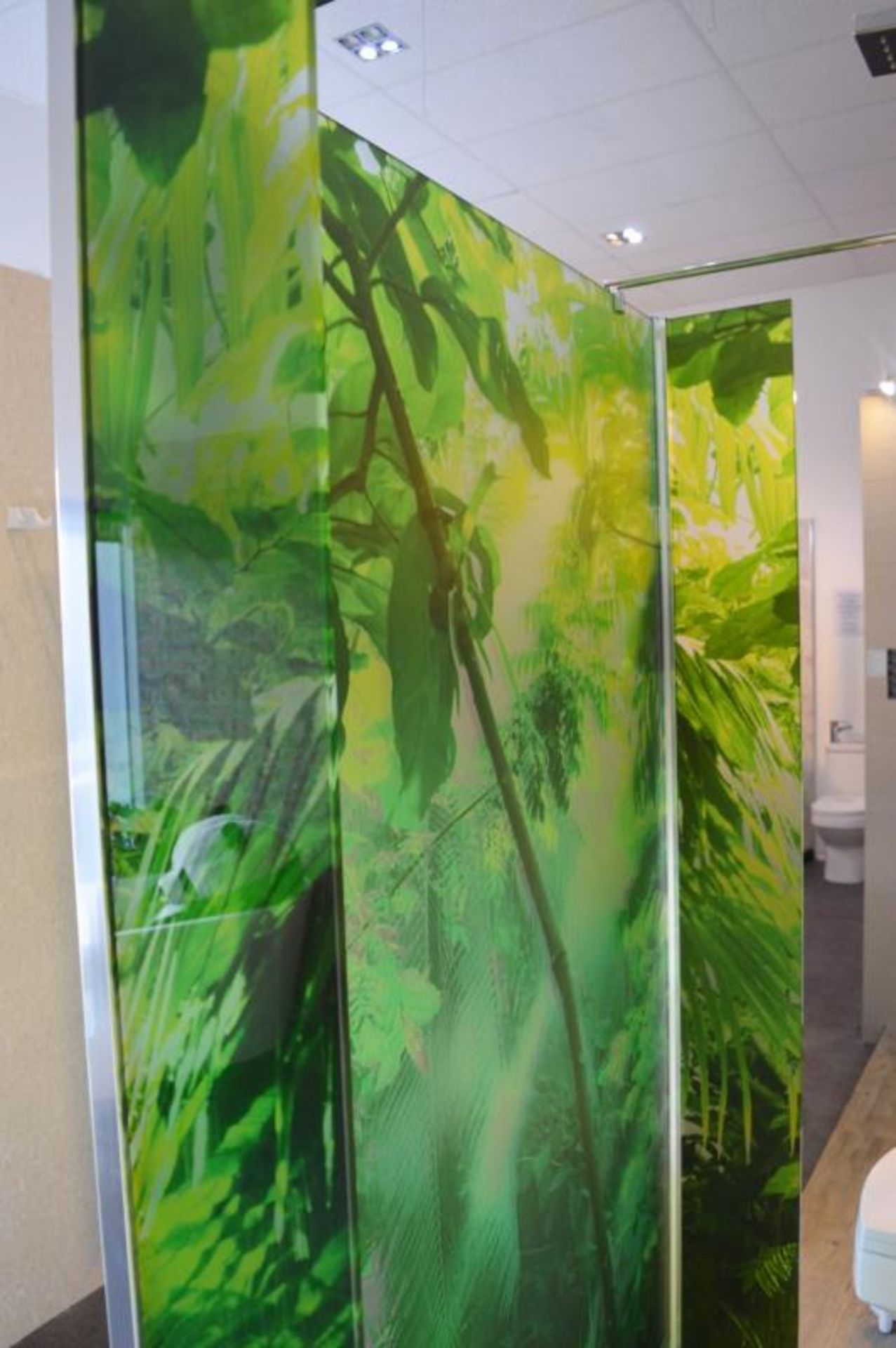 1 x Roman Showers Decam Expressions Rainforest Printed Wetroom Shower Panel With Left and Right Retu - Image 7 of 7