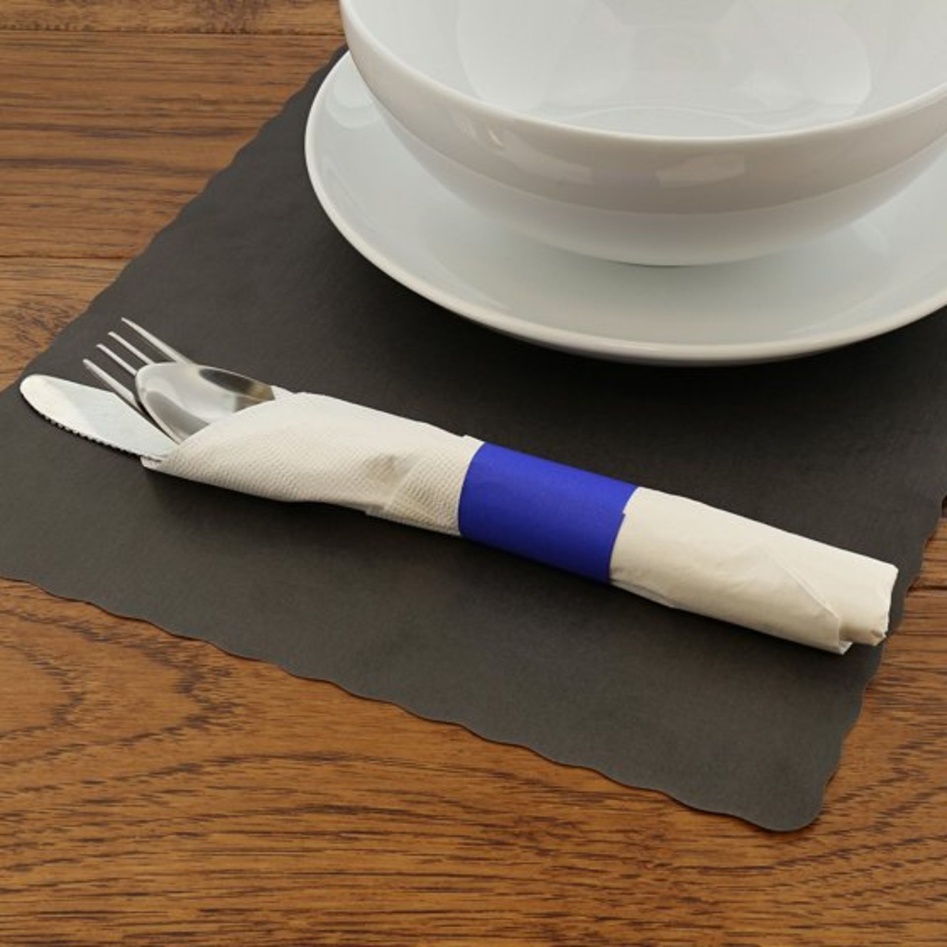 12,500 x Blue Royal Napkin Bands - Includes 5 x Boxes of 2,500 - Product Code RNB20MN - Brand New