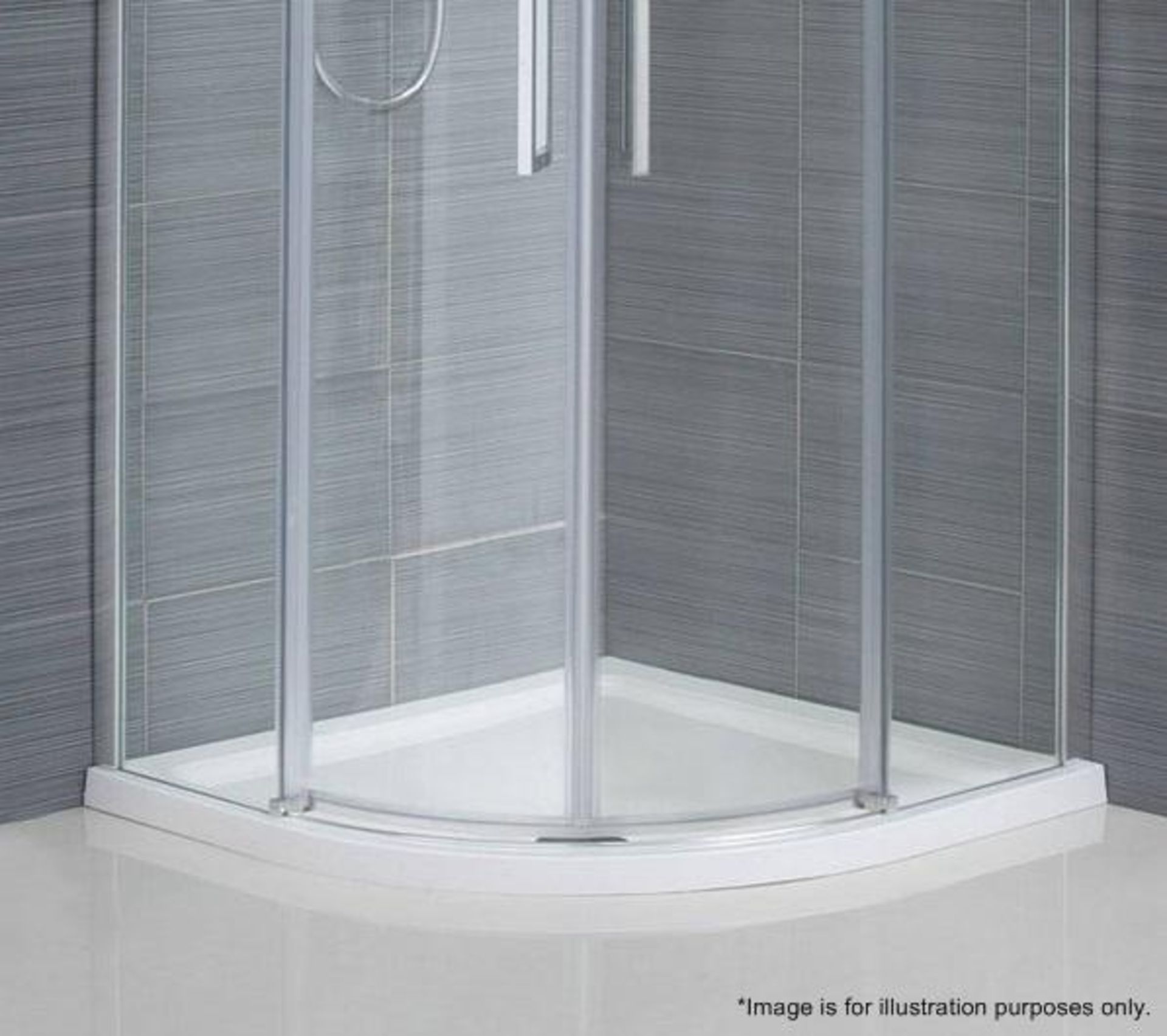 1 x Orchard Quad Slimline Stone Shower Tray - New / Unused Stock - Dimensions: 800 x 800 x 40mm - CL