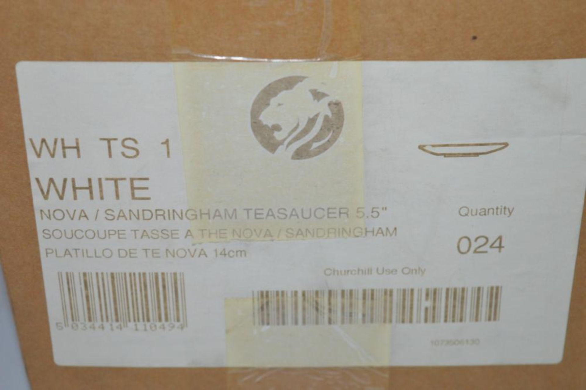 96 x Churchill Plain White Nova Tea Saucers 5.5" - New Boxed Stock - rrp £184 - CL232 - Ref JP361 - Image 4 of 4
