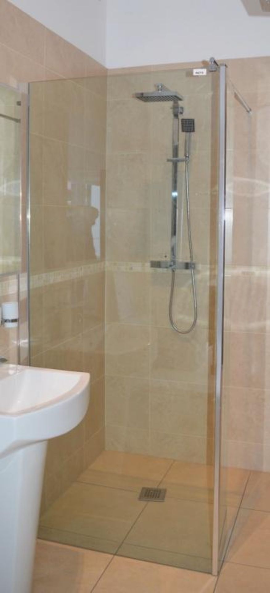 1 x Wetroom Shower Panel - CL406 - H202 x W88 x D100 cms - Ref H275 - Location: Cheadle SK8