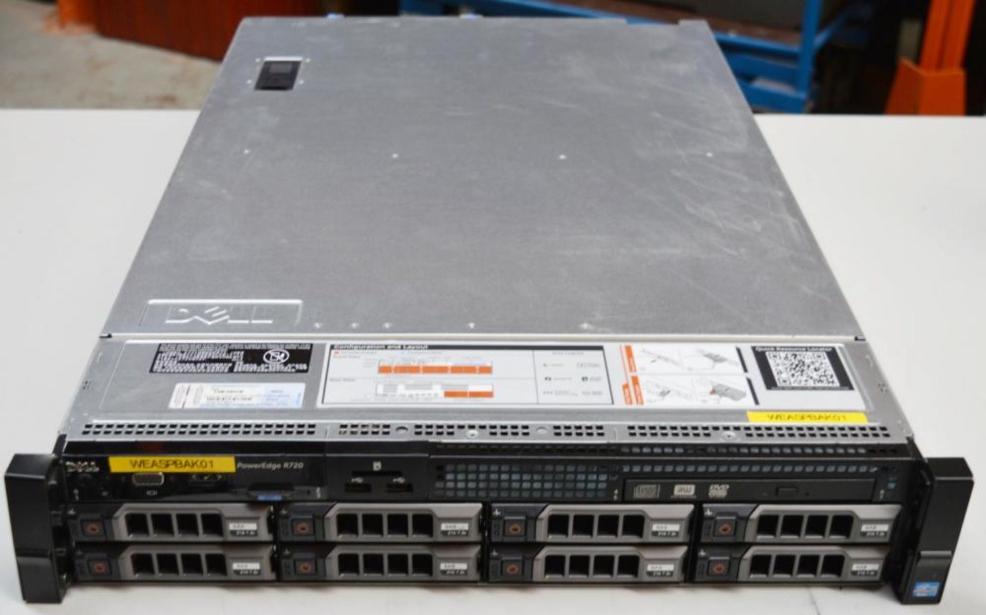 1 x Dell Power Edge R720 Rack Server - 2 x Intel Xeon E5-2630 Six Core Processors, 32gb DDR3 Ram - Image 2 of 5