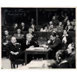 NUREMBERG TRIALS: Selection of signed clipped pieces, cards, a few signed photographs