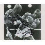 BOXING: Signed and inscribed 10 x 8 phot