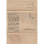 WORLD WAR II: Concentration Camp mail, A