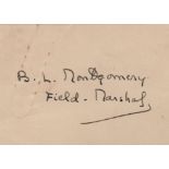 MONTGOMERY B. L.: (1887-1976) British Fi