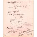 BRITISH MILITARY: Selection of signed ne