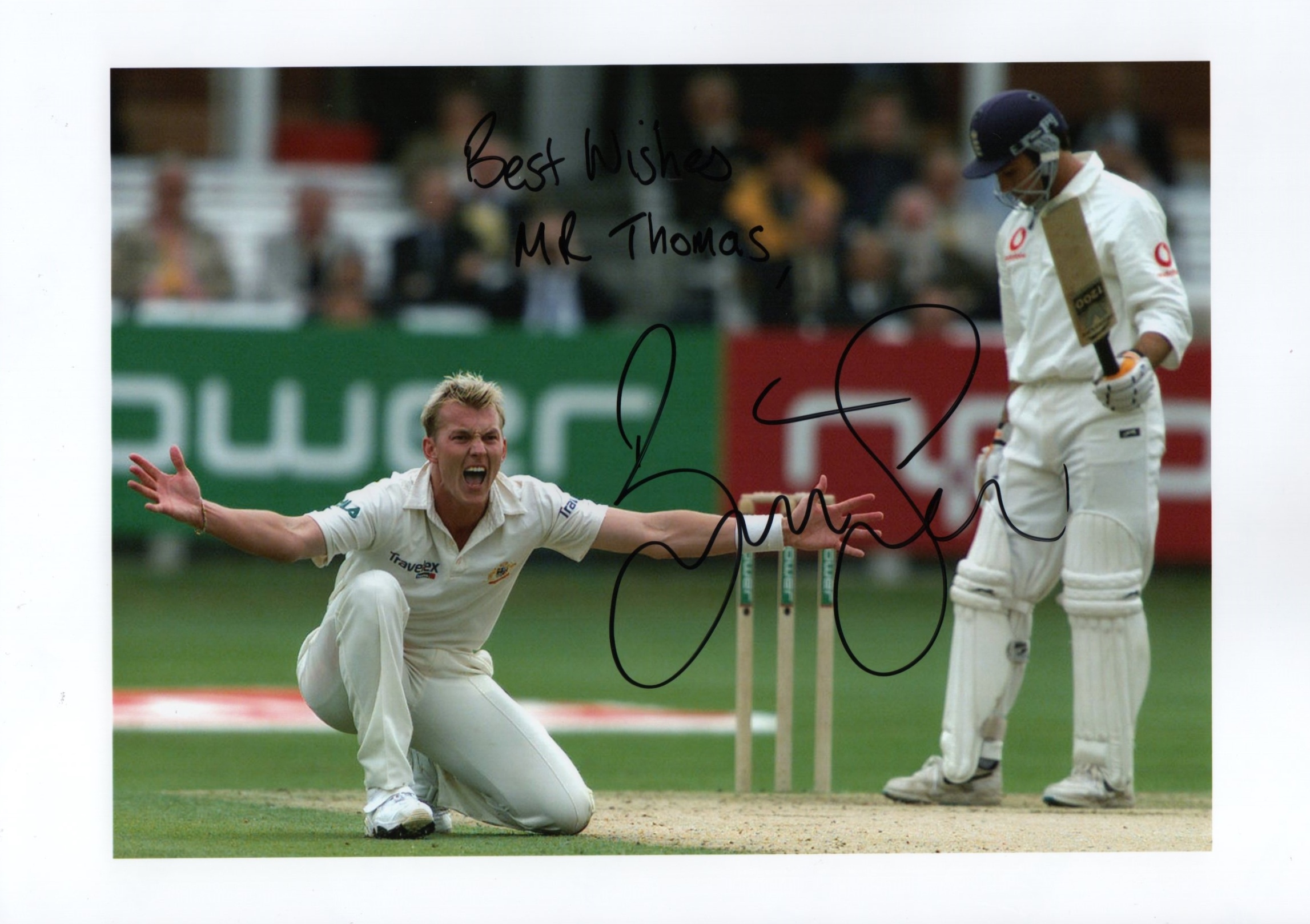 CRICKET: Selection of signed 8 x 12 (8) - Image 3 of 11