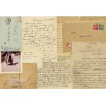 HITLER'S CHANCELLERY: A small selection of A.Ls.S., a postcard, carbon copies etc.