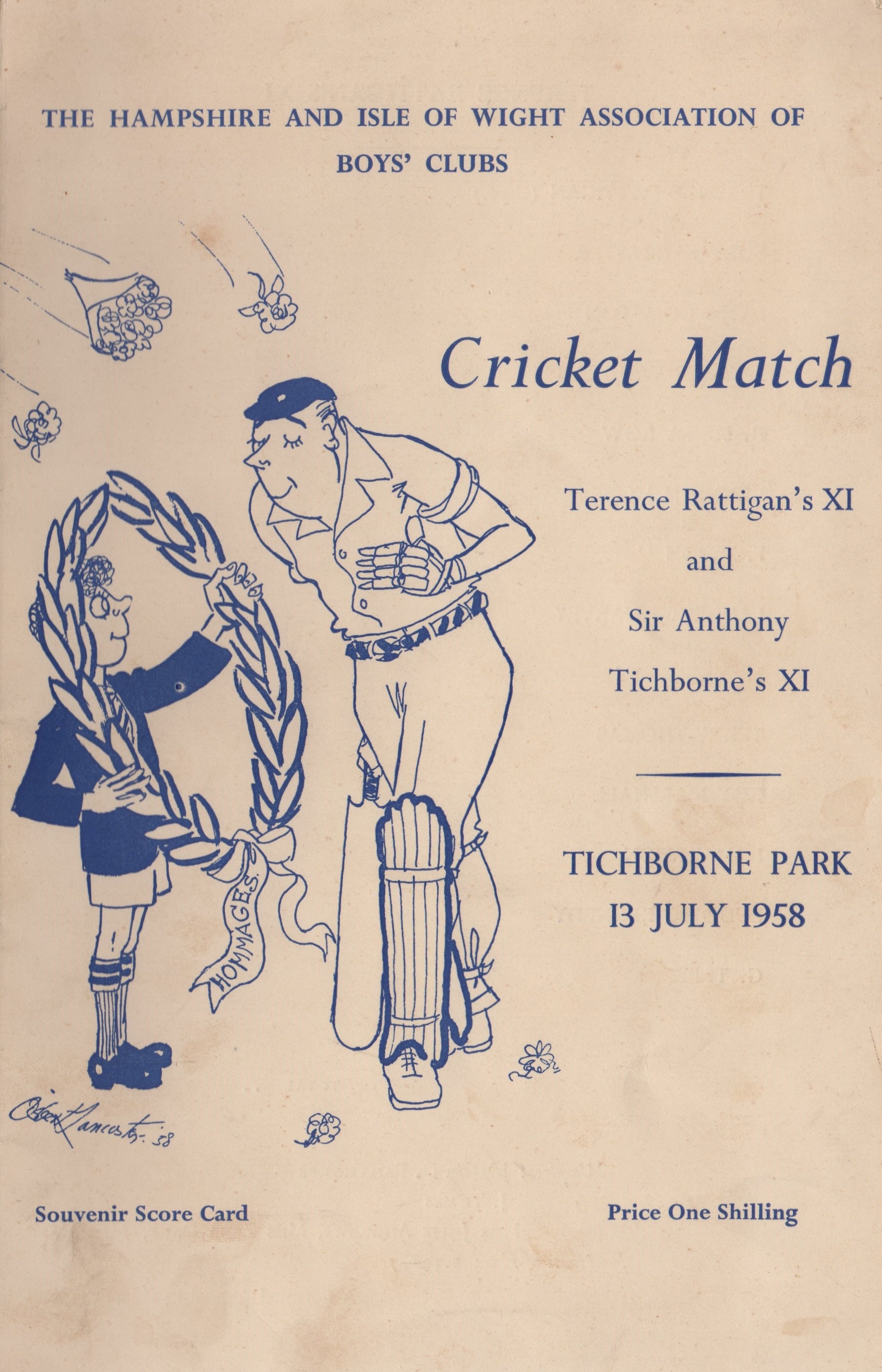 CRICKET: A large 8vo printed souvenir sc - Image 2 of 2