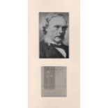 LISTER JOSEPH: (1827-1912) English Surge