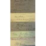 MILITARY: Small selection of signed neat