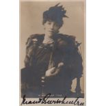 THEATRE: Selection of vintage signed sepia postcard photographs