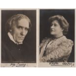 THEATRE: Selection of vintage signed postcard photographs