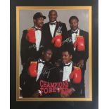 BOXING: Signed colour 15 x 19½ photograph by the World Heavyweight Champion boxers Muhammad Ali,