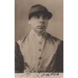 LOATES SAM: (1865-1932) British Jockey, flat racing Champion Jockey 1899.