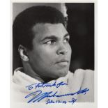 ALI MUHAMMAD: (1942-2016) American Boxer, World Heavyweight Champion.