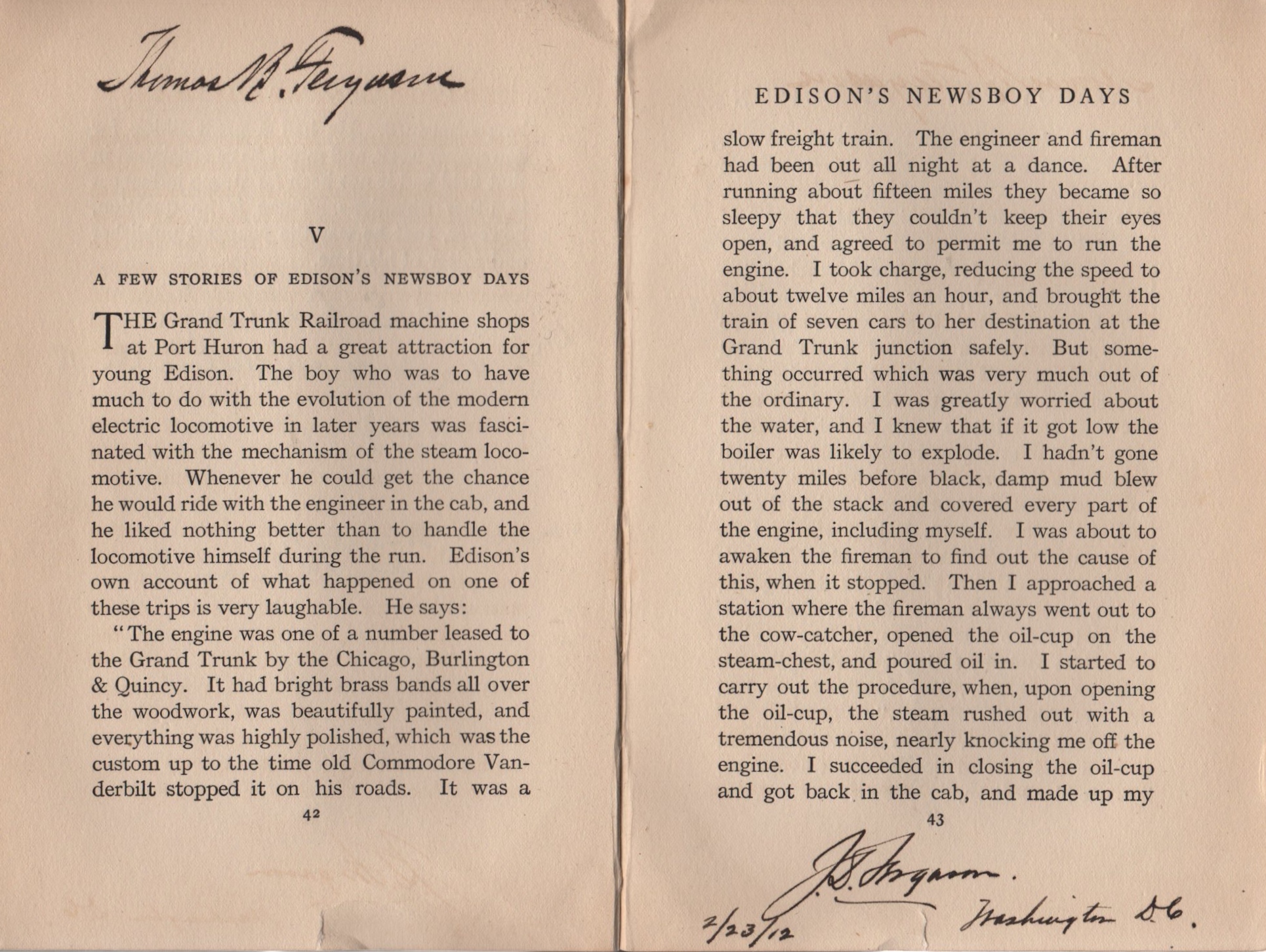 EDISON THOMAS: (1847-1931) American Inventor of the phonograph & light bulb among many other items - Image 24 of 57