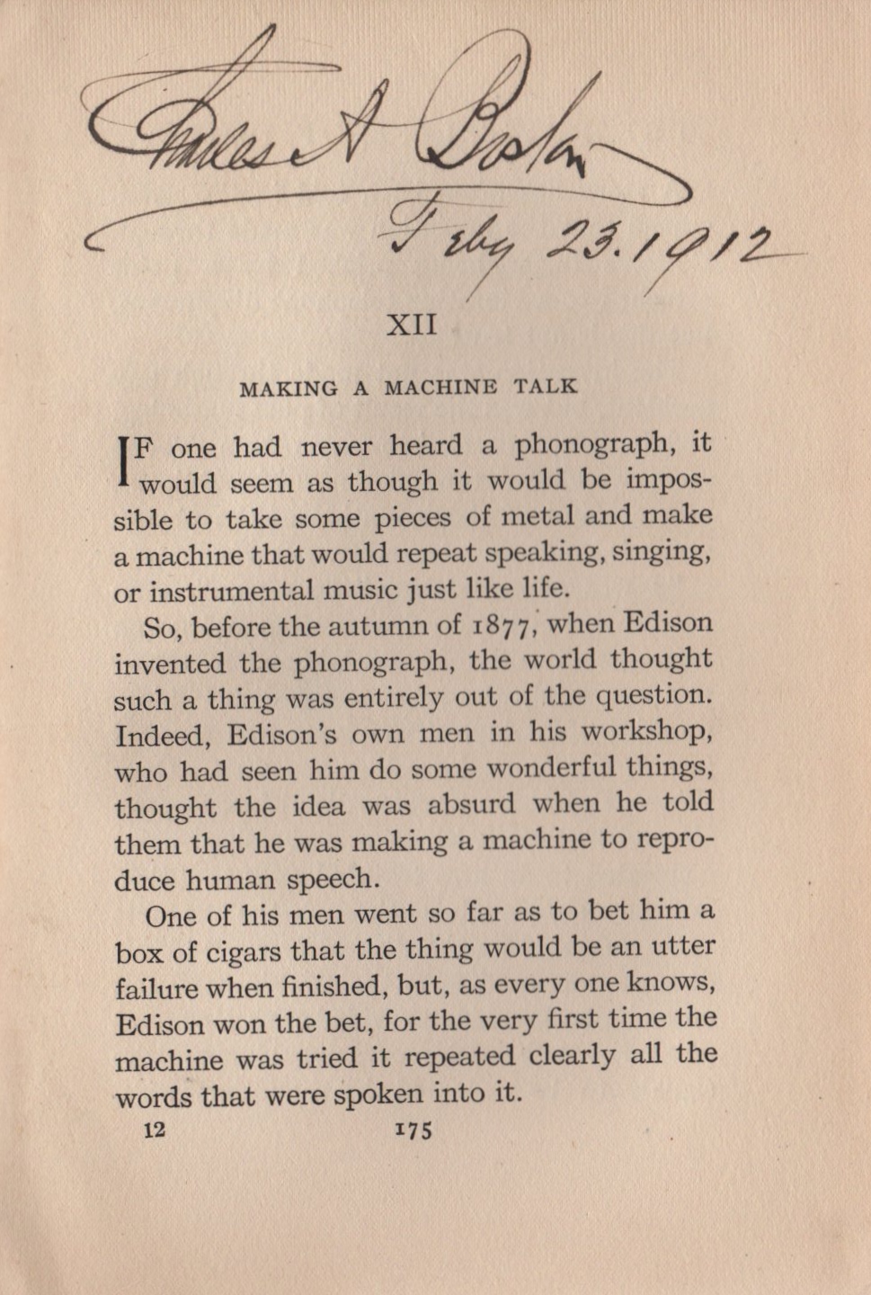 EDISON THOMAS: (1847-1931) American Inventor of the phonograph & light bulb among many other items - Image 38 of 57