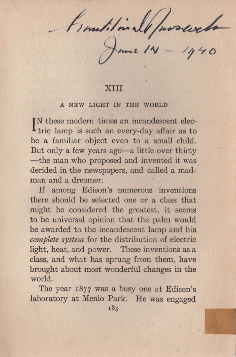 EDISON THOMAS: (1847-1931) American Inventor of the phonograph & light bulb among many other items - Image 40 of 57