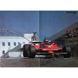 VILLENEUVE GILLES: (1950-1982) Canadian Racing Driver. Rare signed colour 23 x 16.