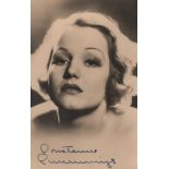 ACTRESSES: Selection of vintage signed postcard photographs, and slightly smaller,