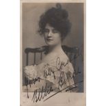 THEATRE: Selection of vintage signed postcard photographs by various stage actresses from the