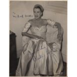 BRITISH ACTRESSES: Selection of vintage signed 6 x 8 photographs, and slightly larger, 8 x 10's,