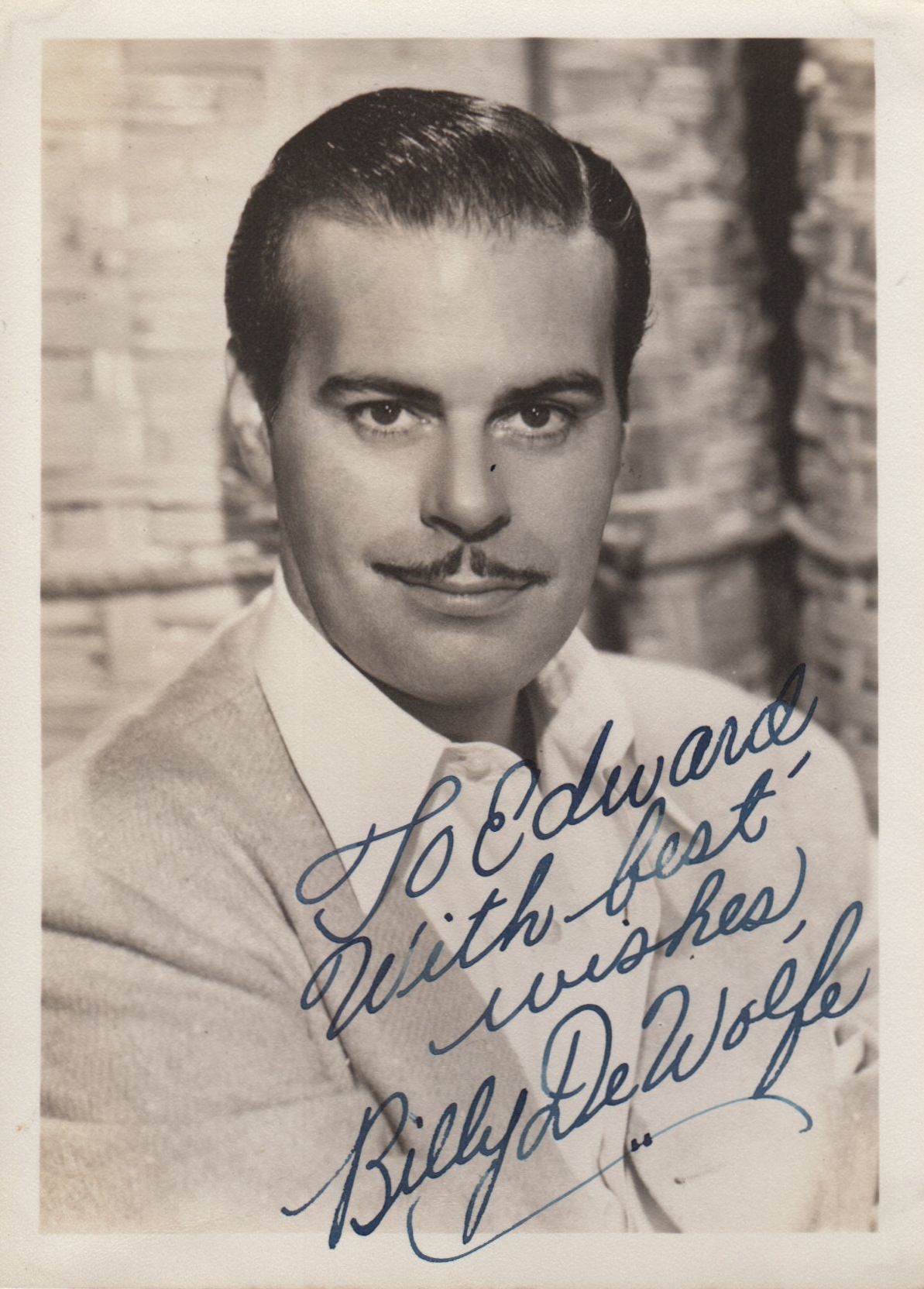 ACTORS: Selection of vintage signed 5 x 7 photographs by various film actors including Charlie - Image 4 of 6