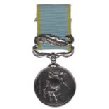CRIMEAN WAR: The Crimea Medal, with Sebastopol clasp, awarded to 4510 T.