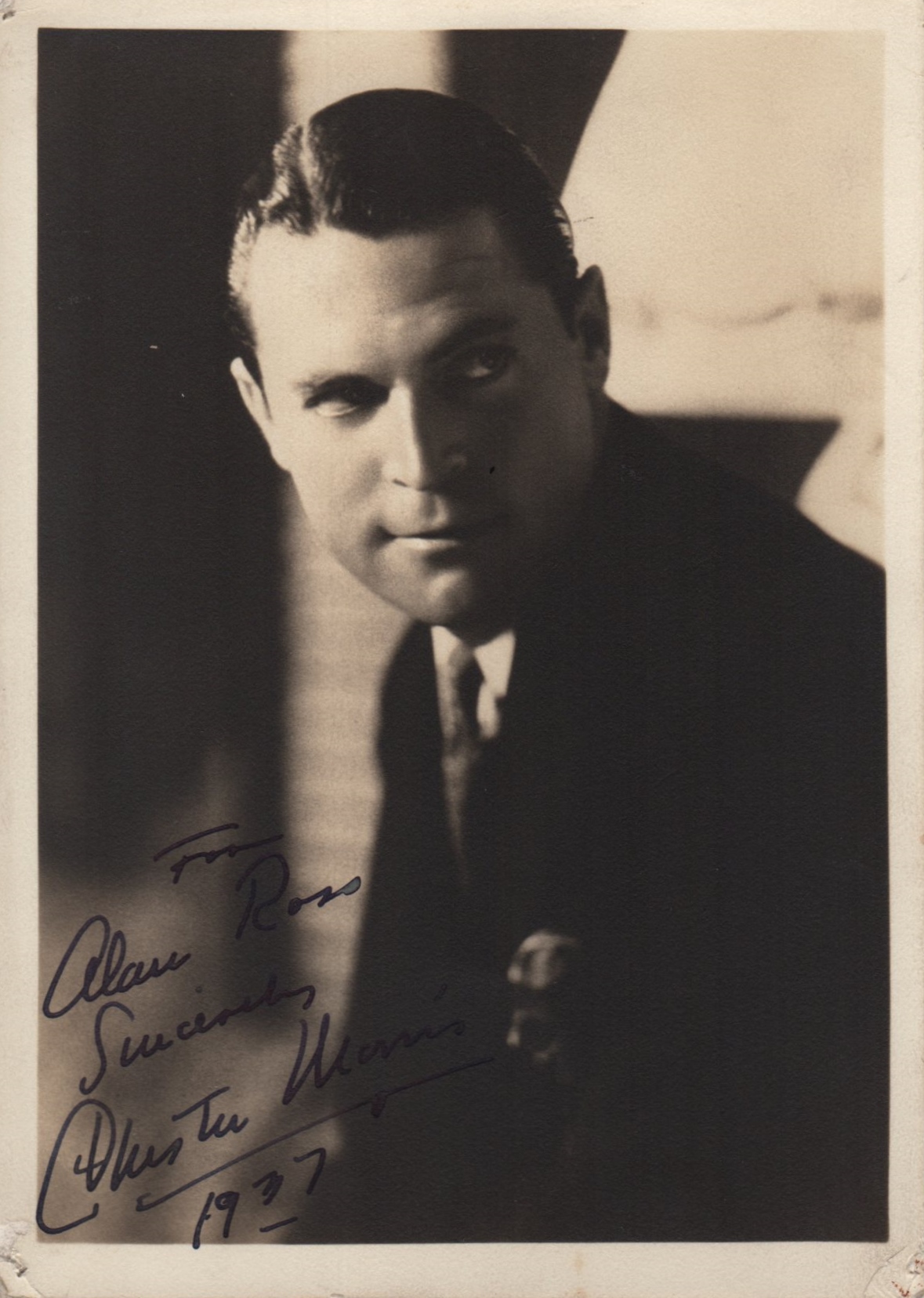 ACTORS: Selection of vintage signed 5 x 7 photographs by various film actors including Charlie - Image 6 of 6