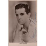 CINEMA: Selection of vintage signed postcard photographs by various film actors and actresses