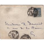 DEBUSSY CLAUDE: (1862-1918) French Composer. Autograph envelope