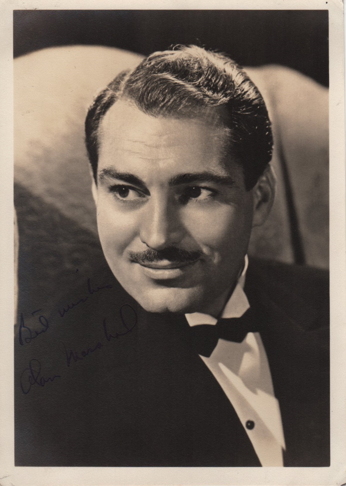 ACTORS: Selection of vintage signed 5 x 7 photographs by various film actors including Charlie - Image 3 of 6