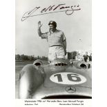 FANGIO JUAN MANUEL: (1911-1995) Argentinean Motor Racing Driver, Formula One World Champion 1951,