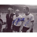 BECKENBAUER & SEELER: Franz Beckenbauer (1945- ) German professional Footballer.