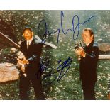 MEN IN BLACK: Signed colour 10 x 8 photograph by Tommy Lee Jones and Will Smith,