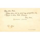 COPPEE FRANÇOIS: (1842-1908) French Poet