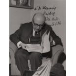 INTELLECTUALS: A good, small selection of signed photographs of various sizes (7 x 9.