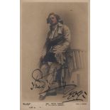 THEATRE: Selection of vintage signed postcard photographs by various Edwardian stage actors and