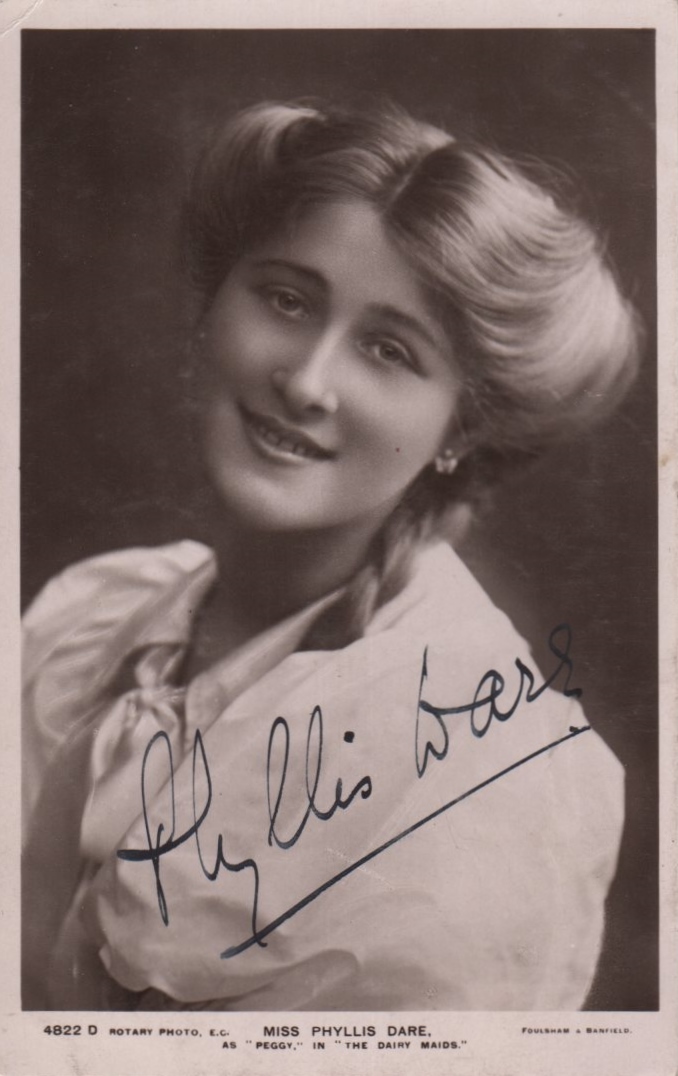 THEATRE: Selection of vintage signed postcard photographs by various Edwardian stage actresses