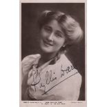 THEATRE: Selection of vintage signed postcard photographs by various Edwardian stage actresses