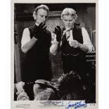 FRANKENSTEIN CREATED WOMAN: Signed 8 x 10 photograph by both Peter Cushing (Baron Frankenstein) and